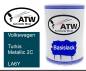 Preview: Volkswagen, Turkis Metallic 2C, LA6Y: 500ml Lackdose, von ATW Autoteile West.